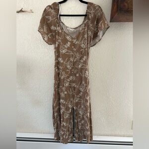 Sozy Brown Floral Dress